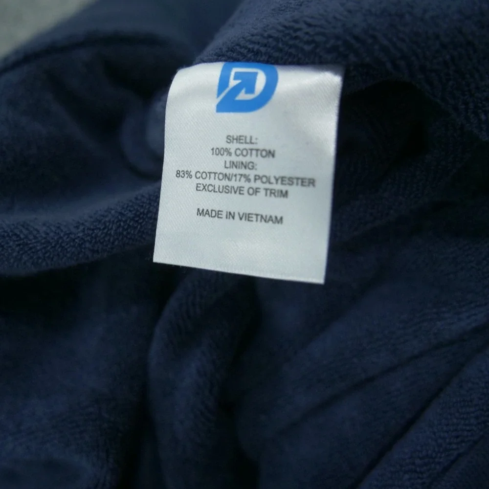 Dude Robe Pants Mens  Extra Large Blue French Terry Cloth Lounge Sleepwear New